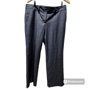 Ann Taylor 12P Plaid Office Career Dress Pants Pockets Contemporary Minimalist